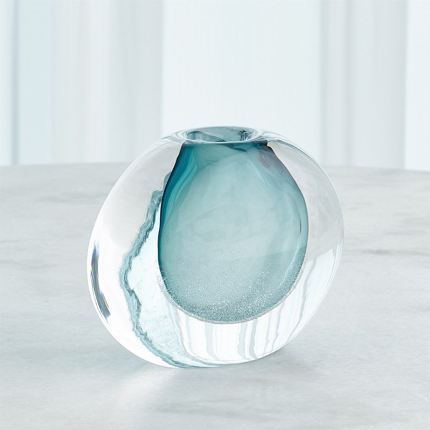 Micro Bubble Small Azure Vase