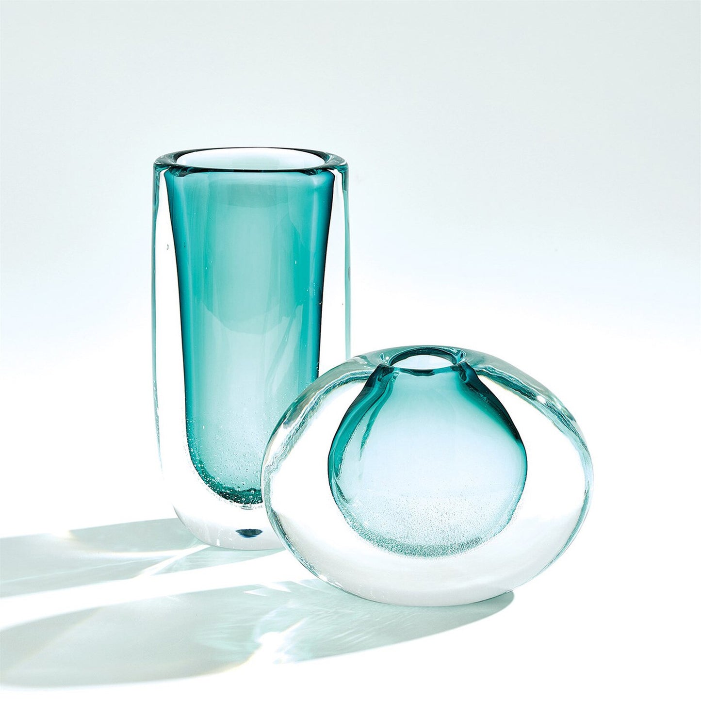 Micro Bubble Small Azure Vase