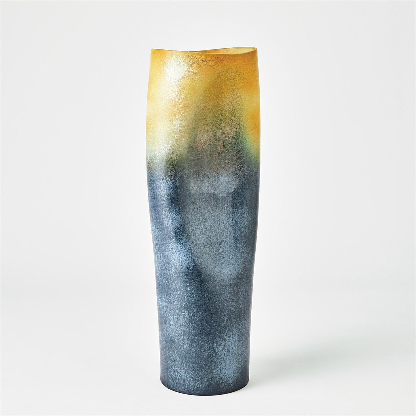 Indent Skinny Gray Vase