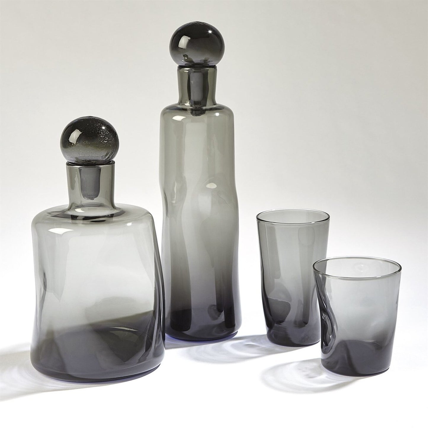 Pinched Gray Decanter - Tall