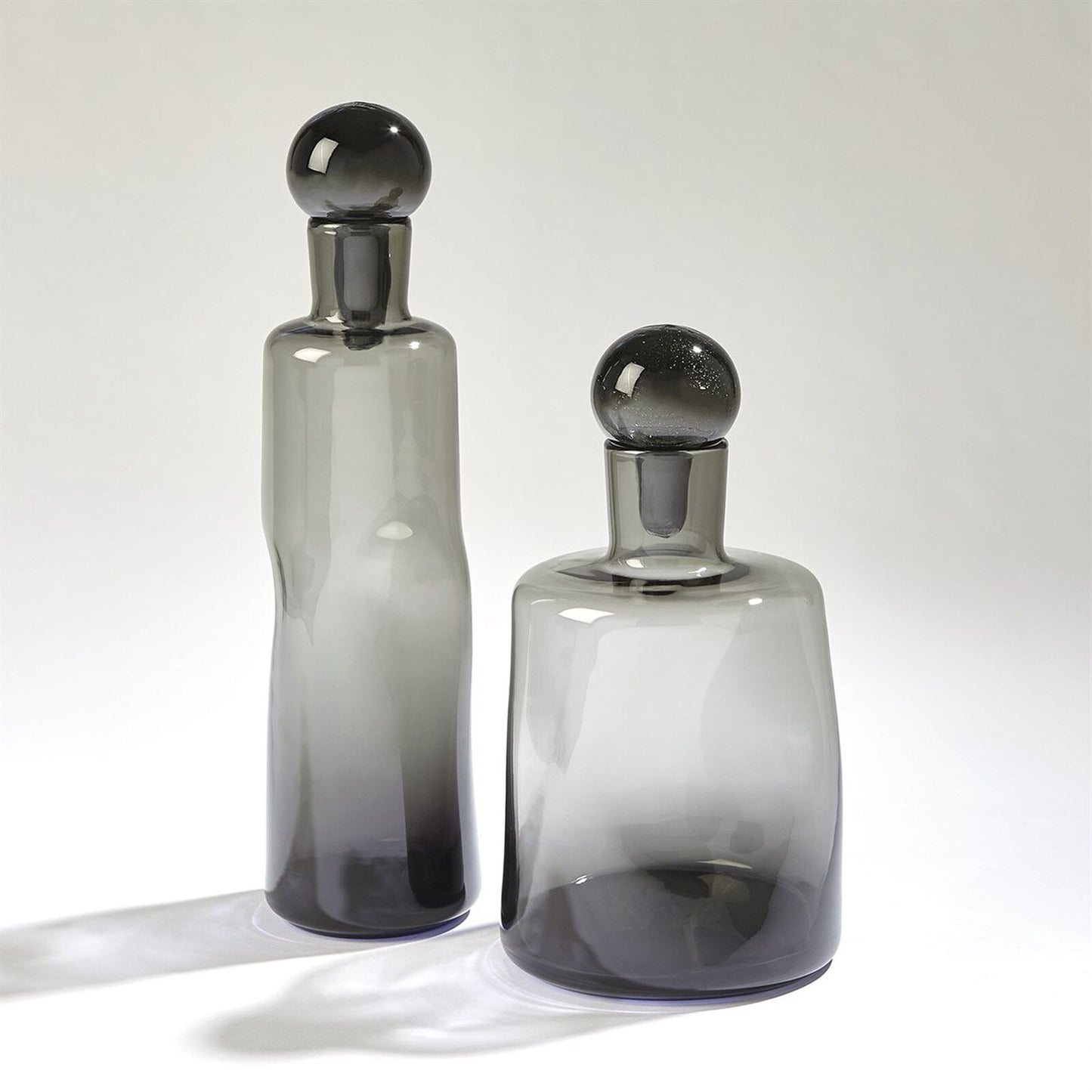 Pinched Gray Decanter - Short