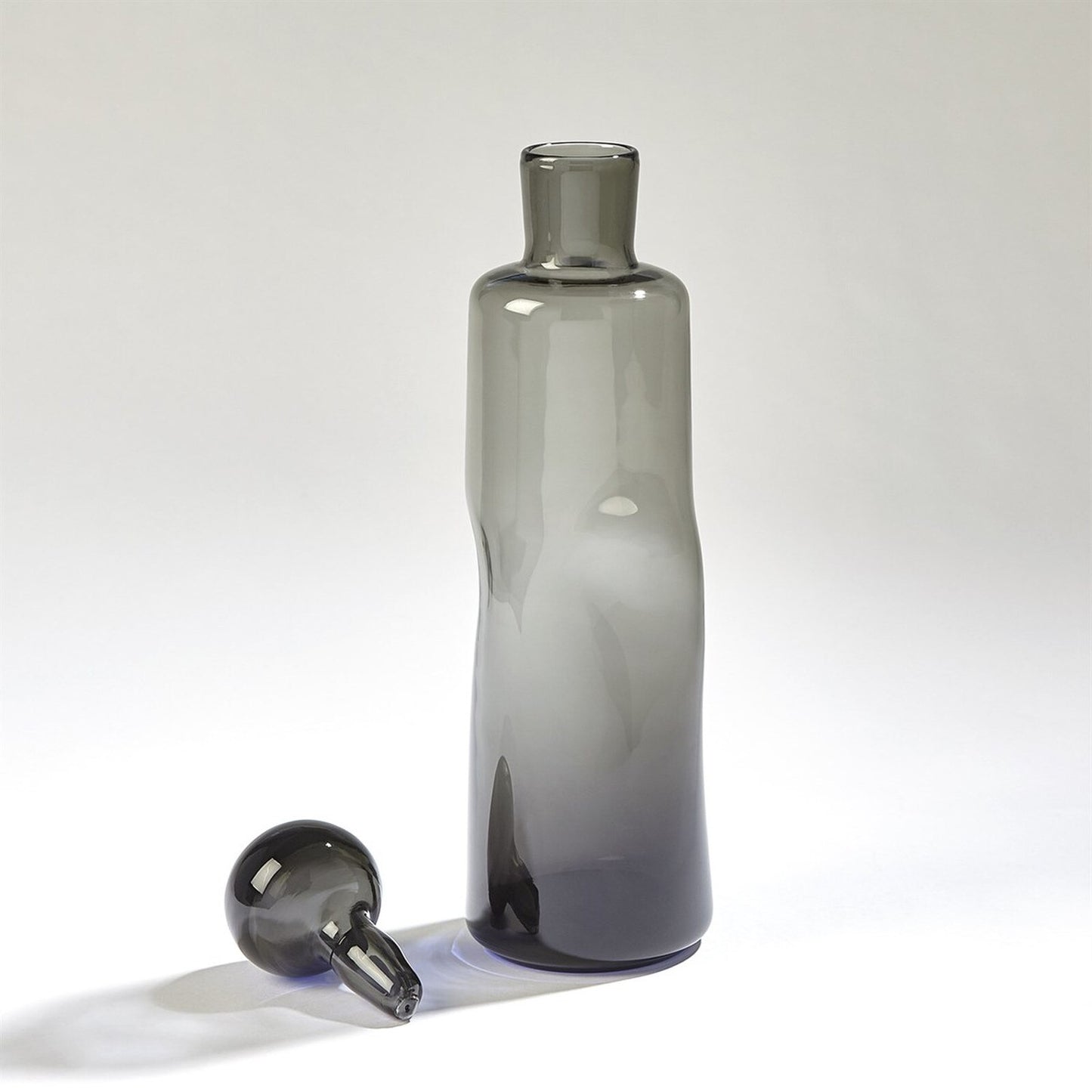 Pinched Gray Decanter - Tall