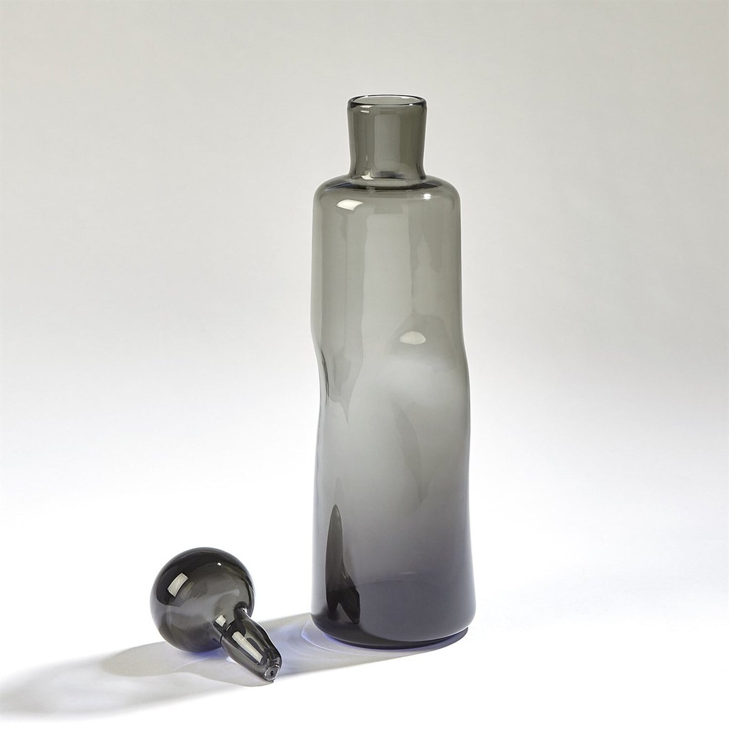 Pinched Gray Decanter - Short