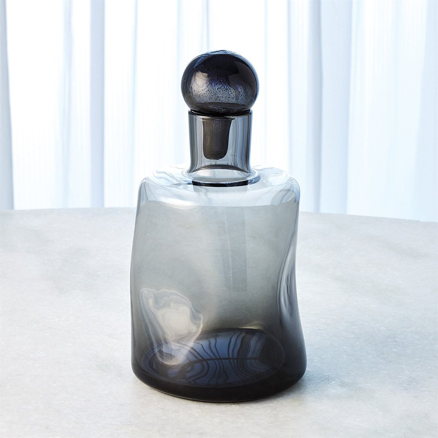 Pinched Gray Decanter - Tall