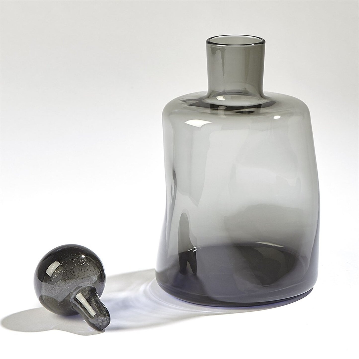 Pinched Gray Decanter - Short