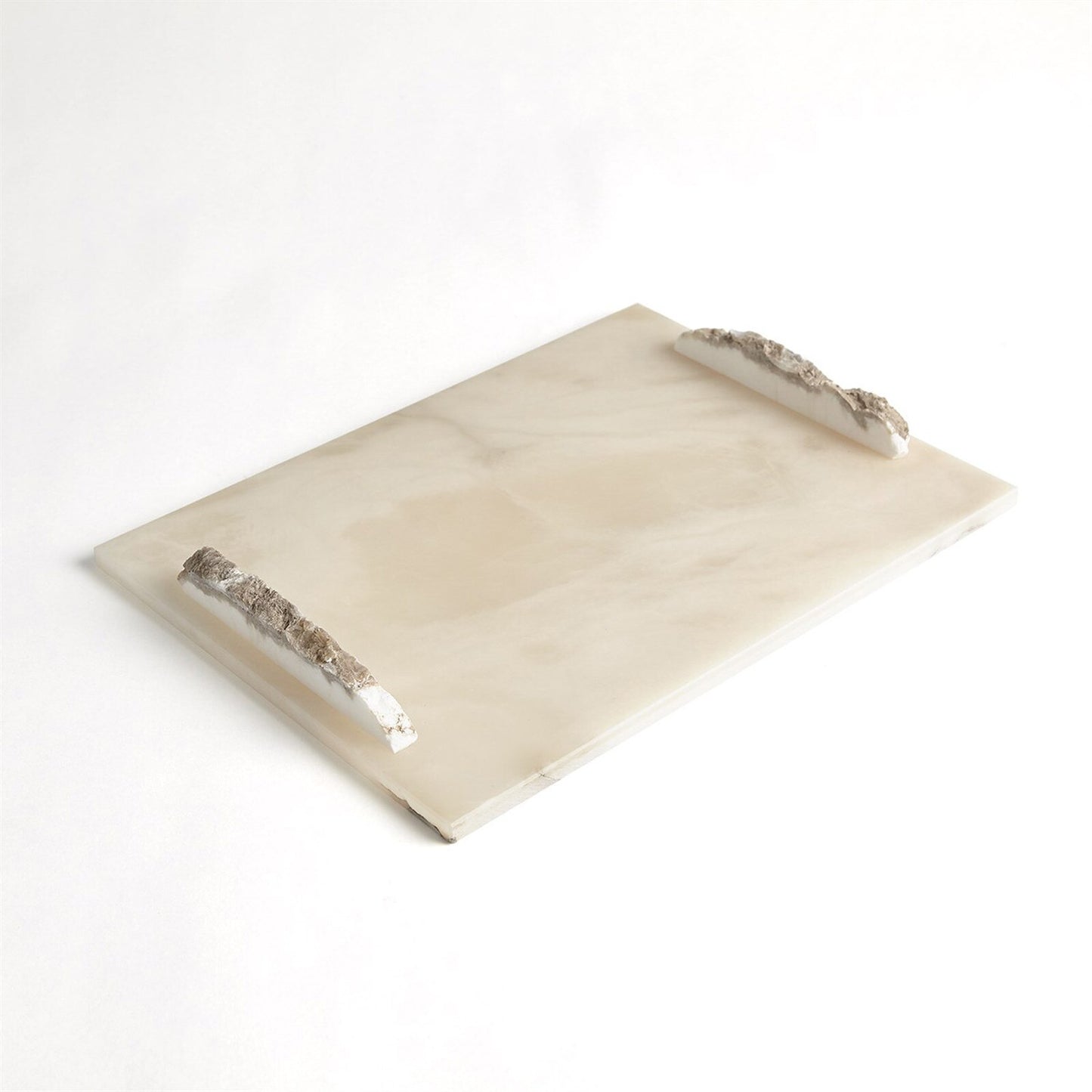 Alabaster Rectangle Box with Rock Finial