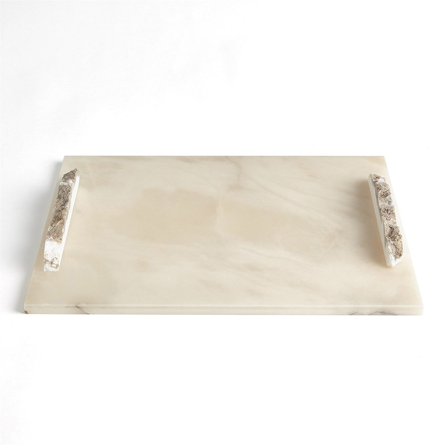 Alabaster Rectangle Box with Rock Finial