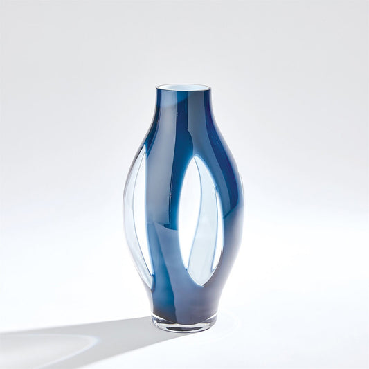 Fly Through Night Blue Vase - Medium