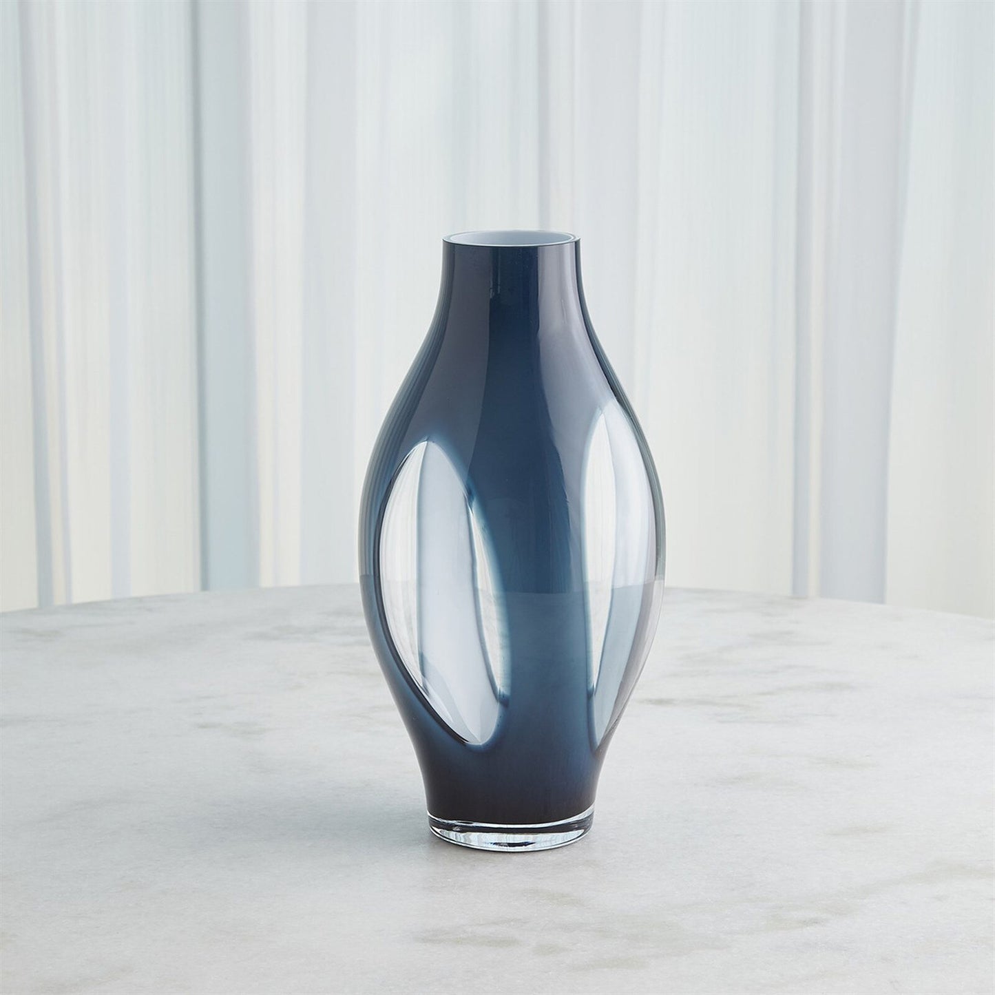 Fly Through Night Blue Vase - Medium