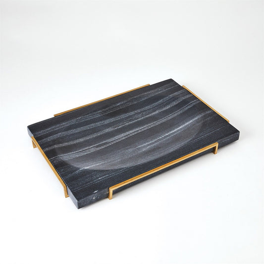 Overture Black Marble Tray