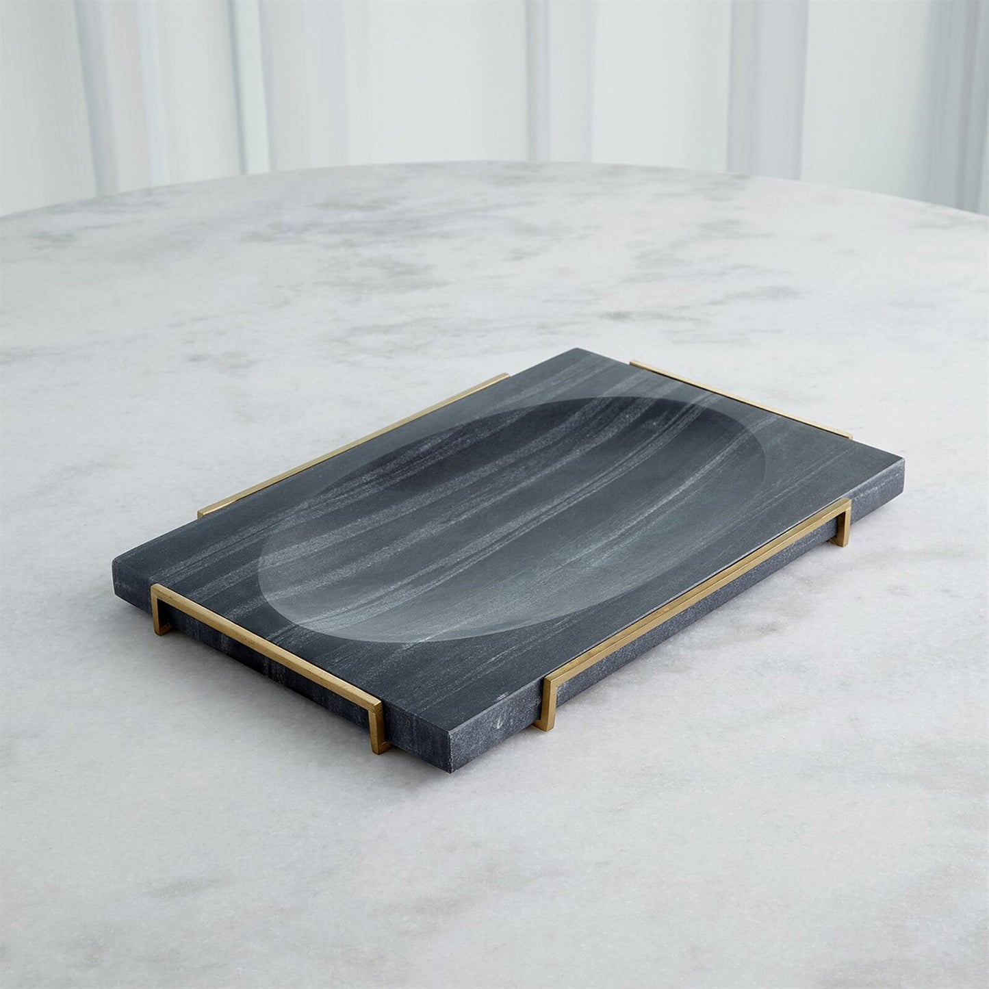 Overture Black Marble Tray