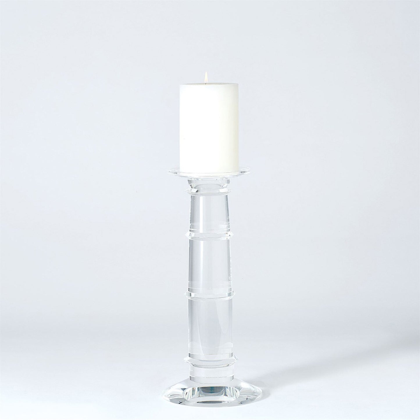 Ice Pillar Large Candle Holder