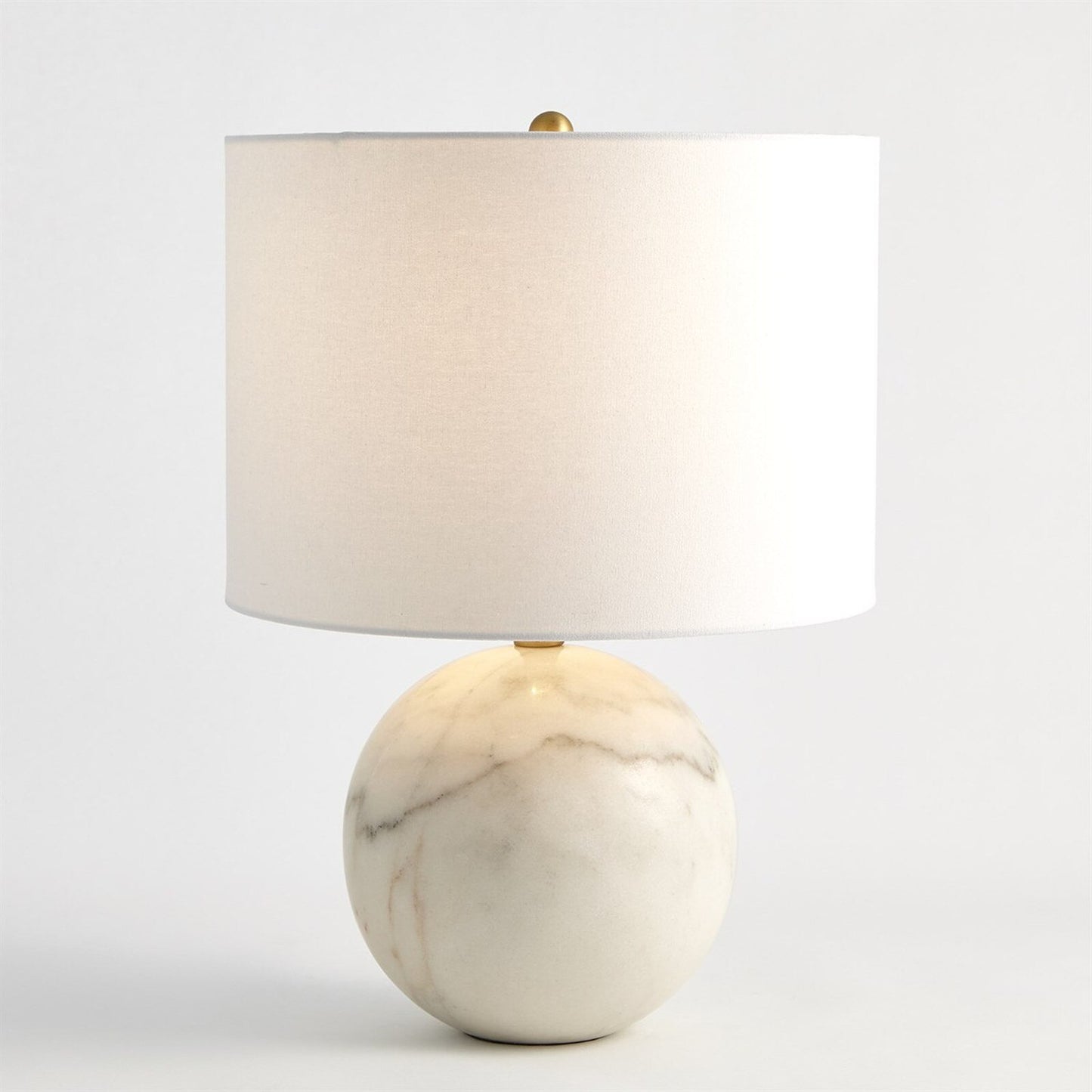 Sphere White Marble Table Lamp