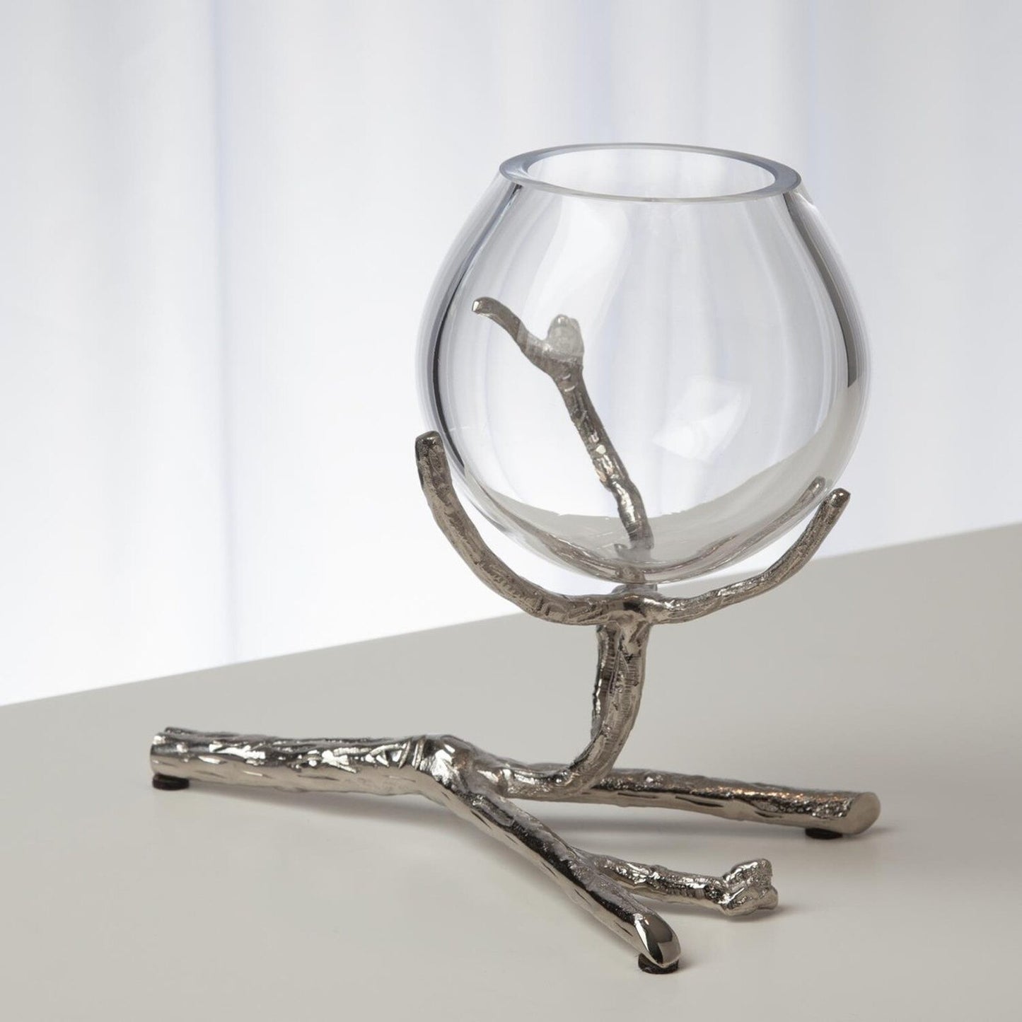 Twig Nickel Vase Holder