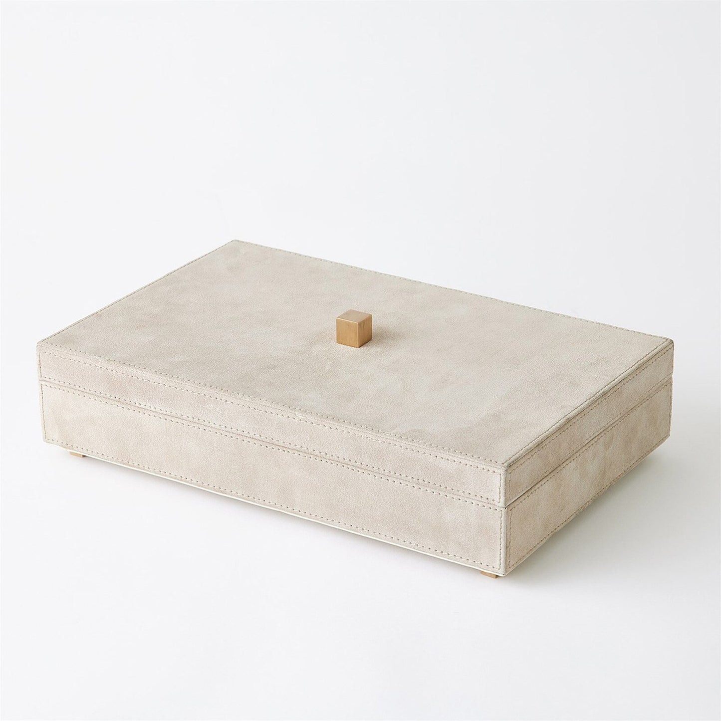 Posh Parchment Suede Box - Large