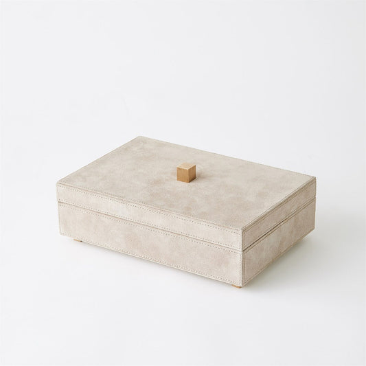 Posh Parchment Suede Box - Small