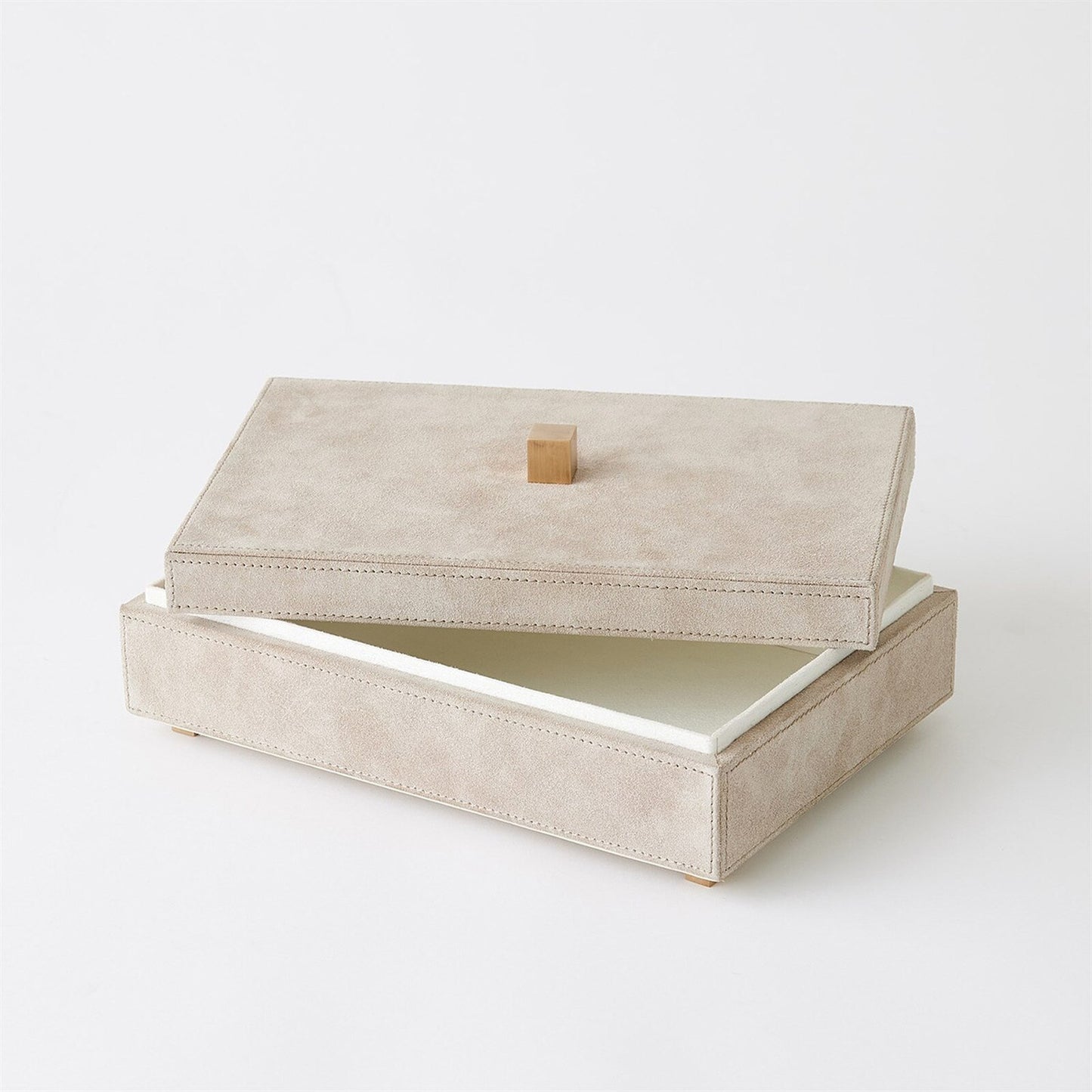 Posh Parchment Suede Box - Large