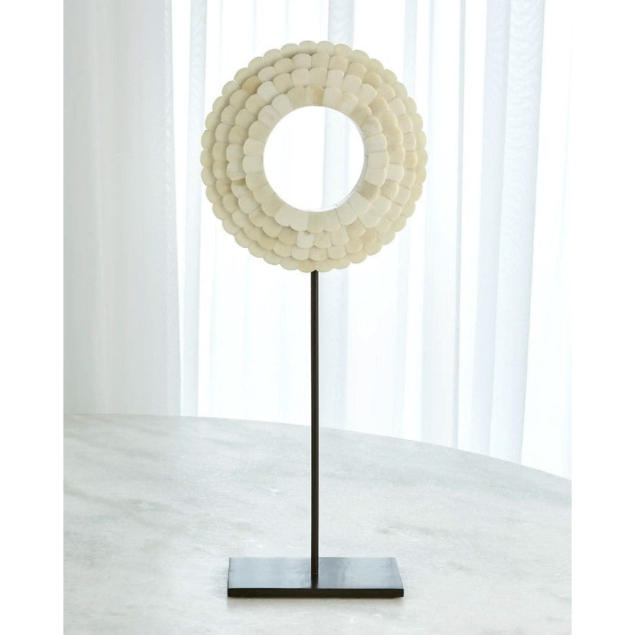 Large White Anthos Ring Sculpture