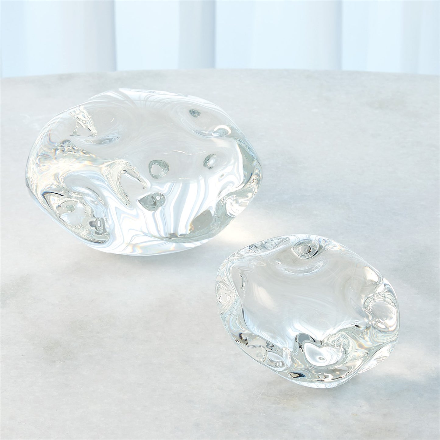 Small Clear Dimple Paperweight