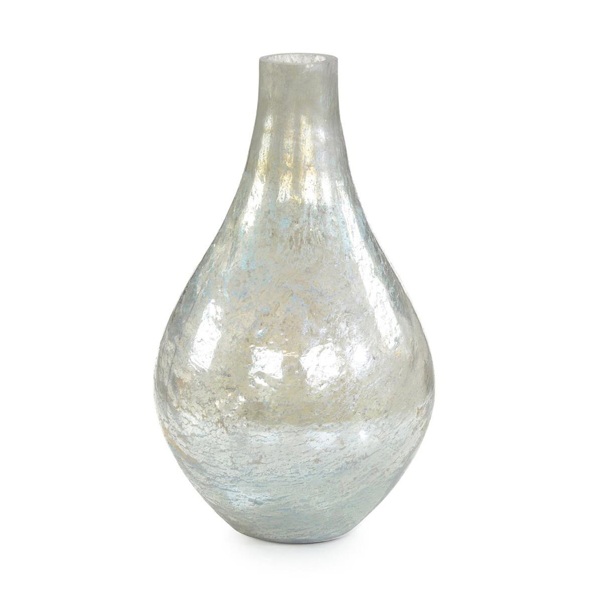14" Green Luster Vase