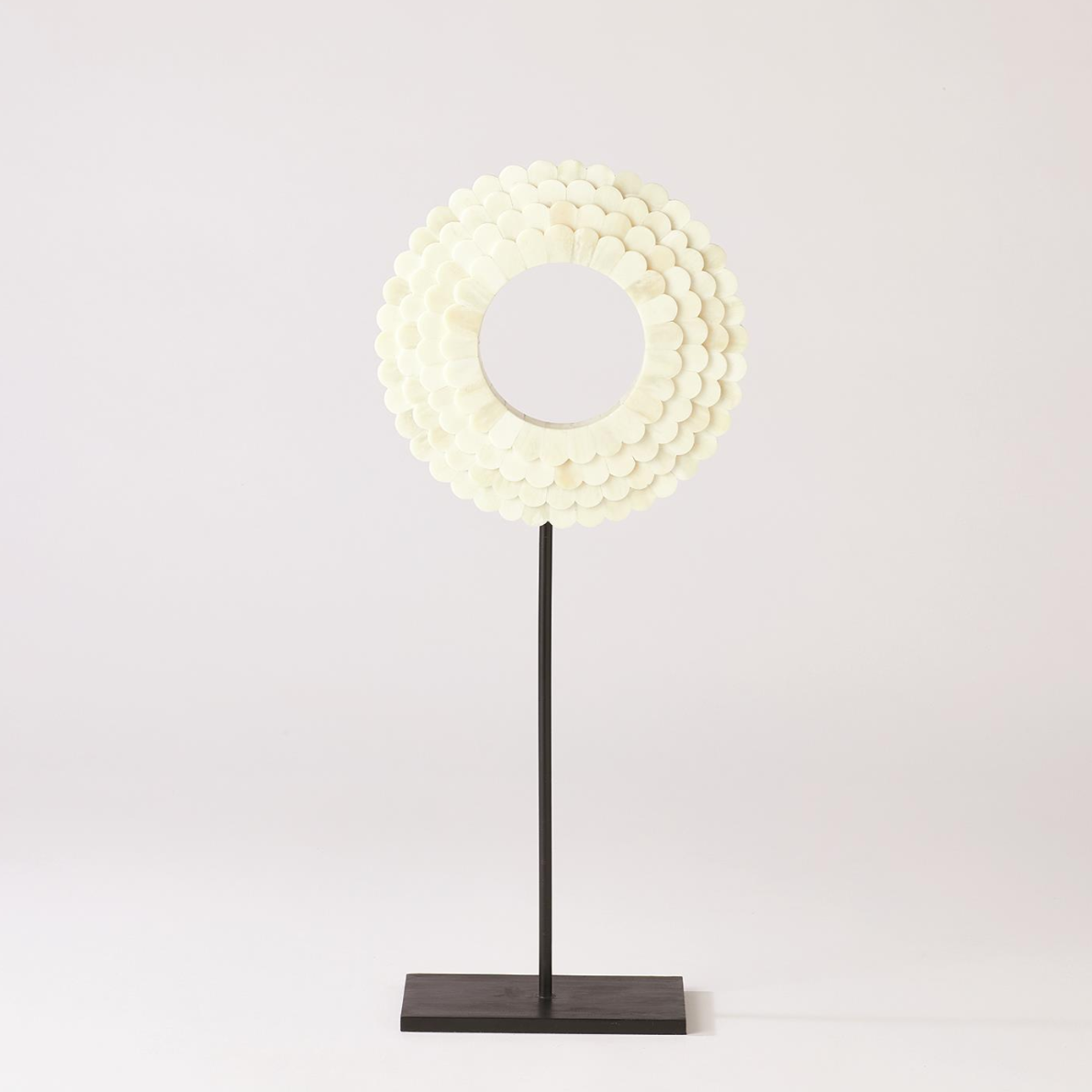 Large White Anthos Ring Sculpture