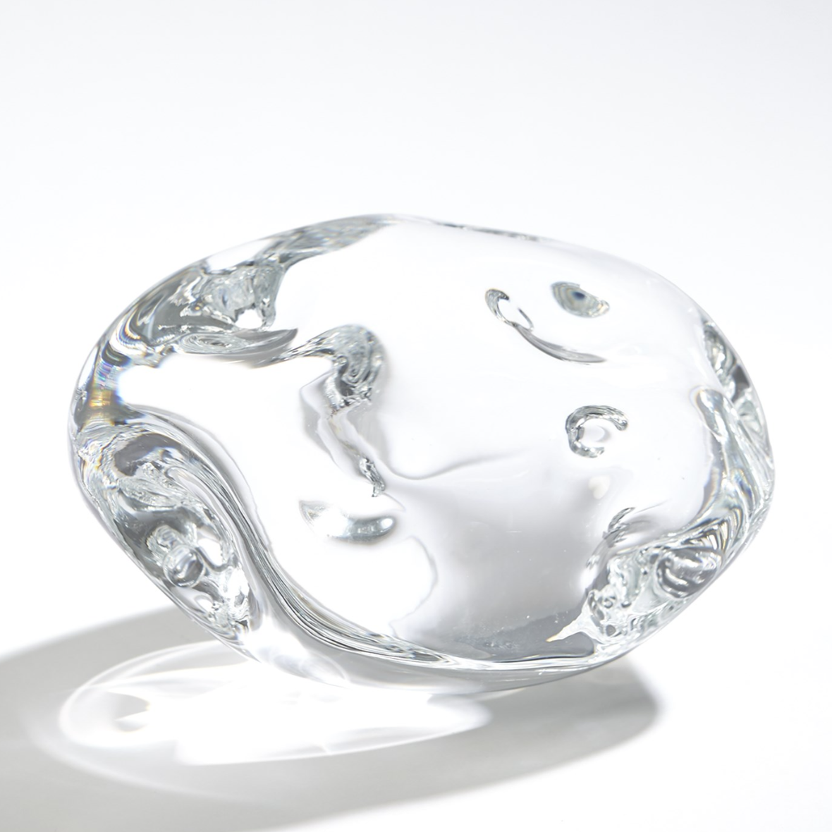 Large Clear Dimple Paperweight