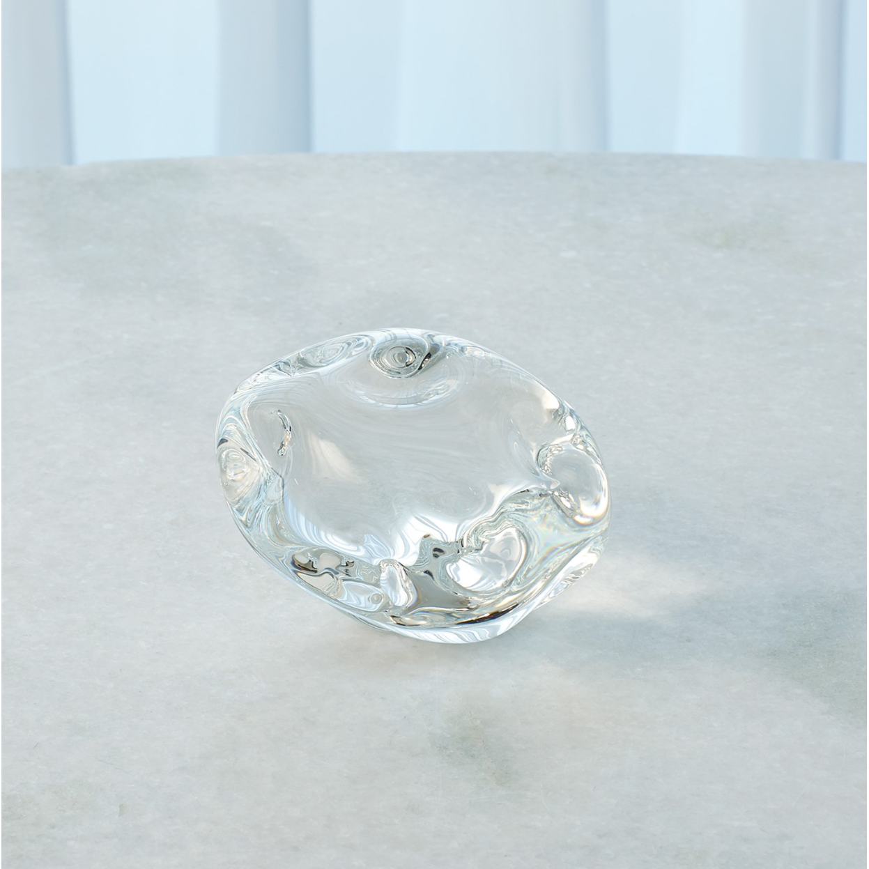 Small Clear Dimple Paperweight