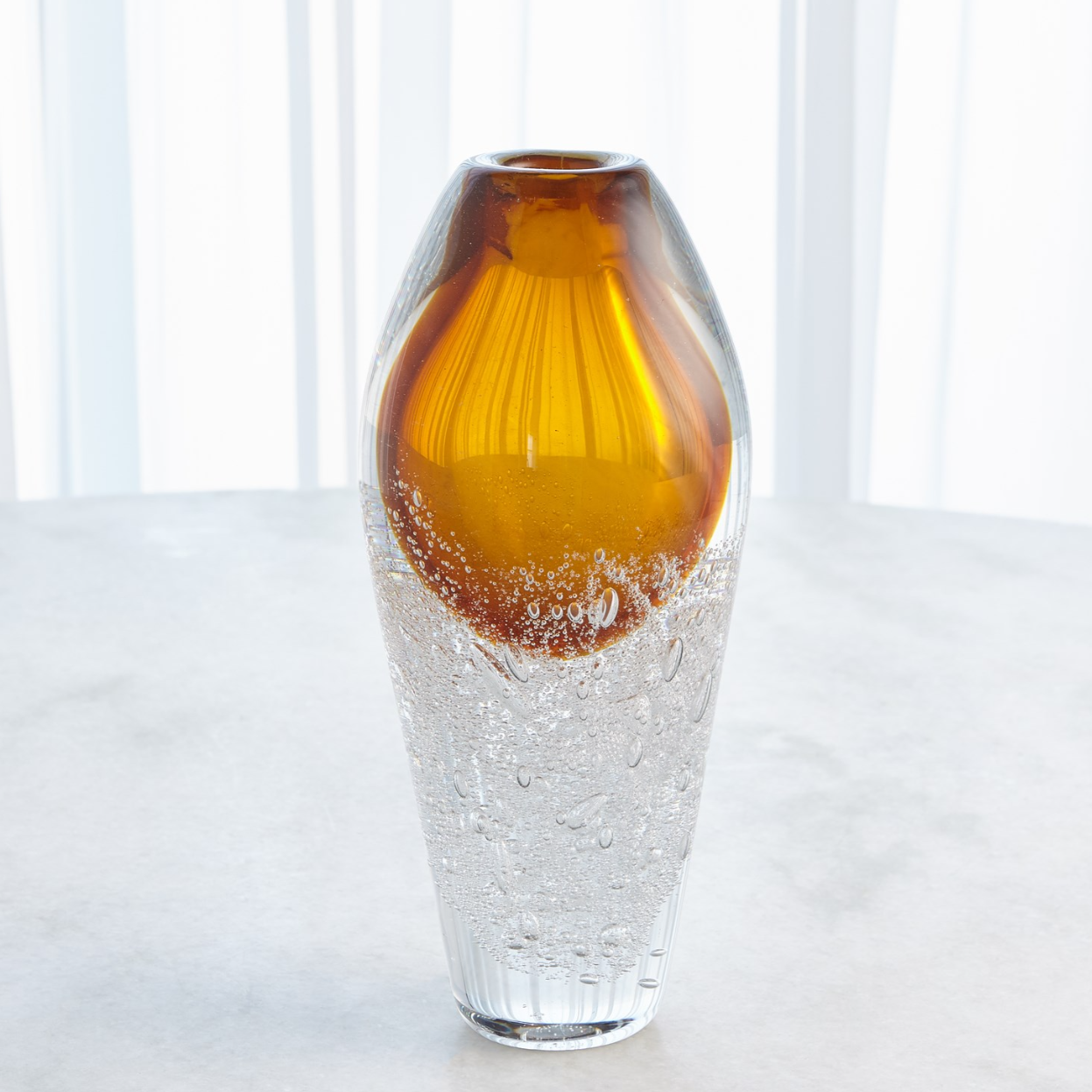 Majestic Amber Venus Vase